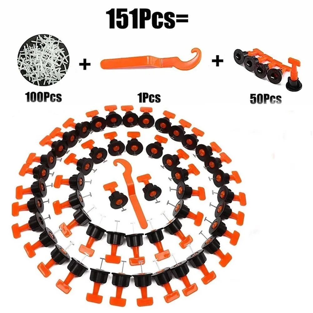 151pc Reusable Tile Leveling System Dips Wall Floor Tile Laying Machine Leveler Spacers With Wrench Reusable Clips Pliers
151pc Reusable Tile Leveling System Dips Wall Floor Tile Laying Machine Leveler Spacers With Wrench Reusable Clips Pliers