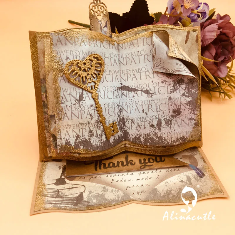 Metal Cutting Dies Lace Edge Open Book Die Cut Scrapbooking Paper craft album Handmade Card Punch Die Cut Art Cutter Alinacutle
Metal Cutting Dies Lace Edge Open Book Die Cut Scrapbooking Paper craft album Handmade Card Punch Die Cut Art Cutter Alinacutle