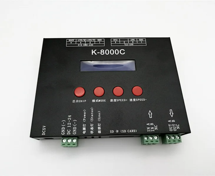 WS2812K-8000C симфонический контроллер DMX512, контроллер для самопрограммирования
WS2812K-8000C симфонический контроллер DMX512, контроллер для самопрограммирования