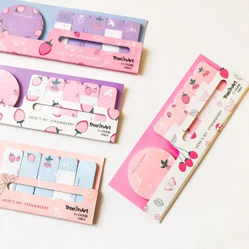 120 Sheets 5+1 N Times Pink Strawberry Sticky Note Memo Pads Stationery Notepad 
120 Sheets 5+1 N Times Pink Strawberry Sticky Note Memo Pads Stationery Notepad