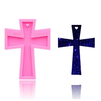 DIY Cross Shape Keychain Pendant Casting Silicone Mould Crafts Jewelry Decorative Making Tools Crystal Epoxy Resin Mold
DIY Cross Shape Keychain Pendant Casting Silicone Mould Crafts Jewelry Decorative Making Tools Crystal Epoxy Resin Mold