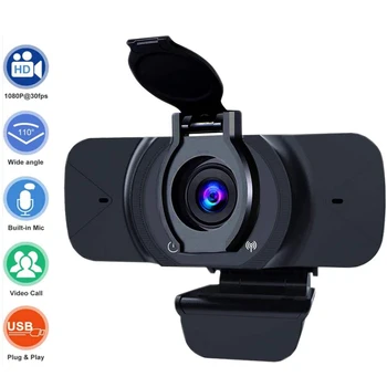 1080P Webcam with Microphone USB Camera Streaming Full HD Web Cam for PC Desktop Computers Laptop Conference Study Video Calling
1080P Webcam with Microphone USB Camera Streaming Full HD Web Cam for PC Desktop Computers Laptop Conference Study Video Calling