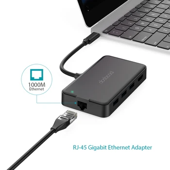 dodocool 8-in-1 Multifunction USB3.0 Type C HUB with Type-C PD 4K Video HD Gigabit Ethernet Adapter SD/TF Card Reader USB-C Hub
dodocool 8-in-1 Multifunction USB3.0 Type C HUB with Type-C PD 4K Video HD Gigabit Ethernet Adapter SD/TF Card Reader USB-C Hub
