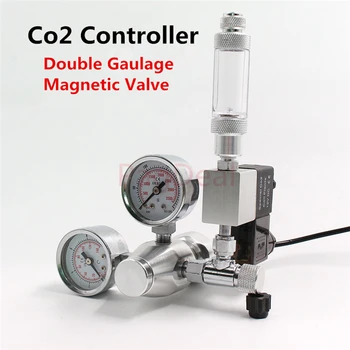 Aquarium Co2 Controller Pressure Regulator Double Gaulage Magnetic Valve - Adjustable Solenoid plant fish tank free shipping
Aquarium Co2 Controller Pressure Regulator Double Gaulage Magnetic Valve - Adjustable Solenoid plant fish tank free shipping