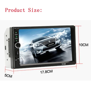 Car Radio 7" Mirror link Car Stereo Bluetooth FM Audio MP5 Player Autoradio 7018B Radio Car Support Camera
Car Radio 7" Mirror link Car Stereo Bluetooth FM Audio MP5 Player Autoradio 7018B Radio Car Support Camera