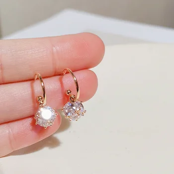 Classic Female Round Zircon Drop Earrings for Women Fashion Bling Earrings Elegant Gold Color Bride Wedding Earrings Jewelry
Classic Female Round Zircon Drop Earrings for Women Fashion Bling Earrings Elegant Gold Color Bride Wedding Earrings Jewelry