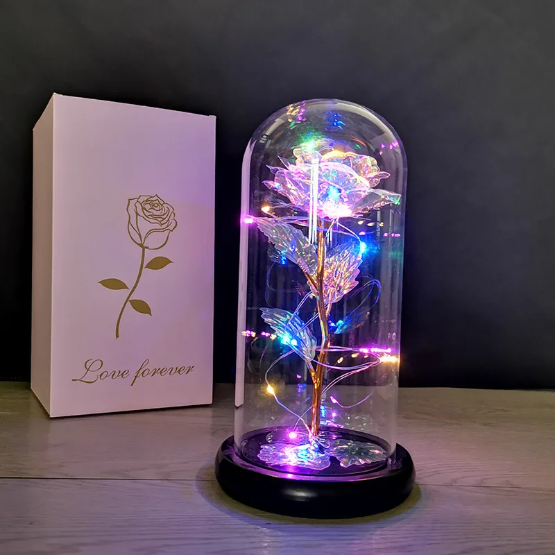 Flower Beauty and the Beast Led Eternal Rose in Glass Christmas Artificial Flowers for Decor Wedding New Year gifts for Home
Flower Beauty and the Beast Led Eternal Rose in Glass Christmas Artificial Flowers for Decor Wedding New Year gifts for Home