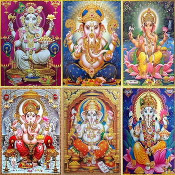 India Elephant God Ganesha Painting Distinctive Painting Full Drill Square/Round 5D Diamond Painting Mosaic Needlework Paintings
India Elephant God Ganesha Painting Distinctive Painting Full Drill Square/Round 5D Diamond Painting Mosaic Needlework Paintings