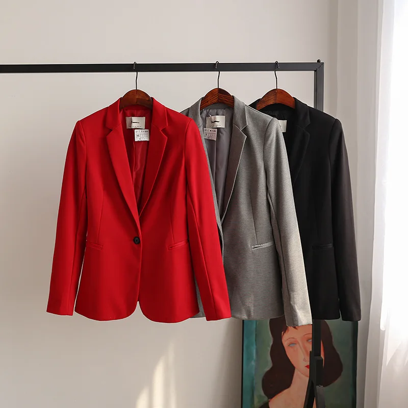 Wv08 Commuting Business-Style Three-Color Versatile One-Button Long Sleeve Suit Jacket
Wv08 Commuting Business-Style Three-Color Versatile One-Button Long Sleeve Suit Jacket