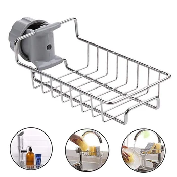 Stainless Steel Faucet Storage Rack Sponge Soap Dishwashing Liquid Drainer Holder Bathroom Sink Drain Basket Kitchen Accessories
Stainless Steel Faucet Storage Rack Sponge Soap Dishwashing Liquid Drainer Holder Bathroom Sink Drain Basket Kitchen Accessories