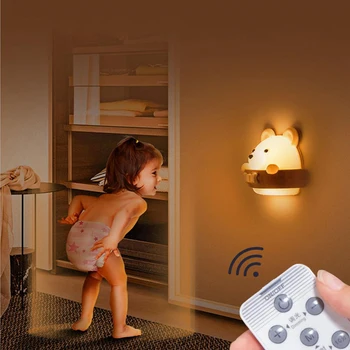 2 Colors LED Wall Lamp USB Recharge Remote Control Night Light for Baby Child Home Bedside Ajustable Brightness Timing 110-240V
2 Colors LED Wall Lamp USB Recharge Remote Control Night Light for Baby Child Home Bedside Ajustable Brightness Timing 110-240V