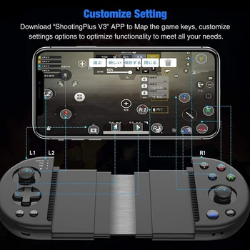 For PUBG Wireless Mobile Controller Mobile Game Bluetooth Controller Gamepad With Triggers For 3.5-6.5 Inch Android IOS Gamepad 
For PUBG Wireless Mobile Controller Mobile Game Bluetooth Controller Gamepad With Triggers For 3.5-6.5 Inch Android IOS Gamepad