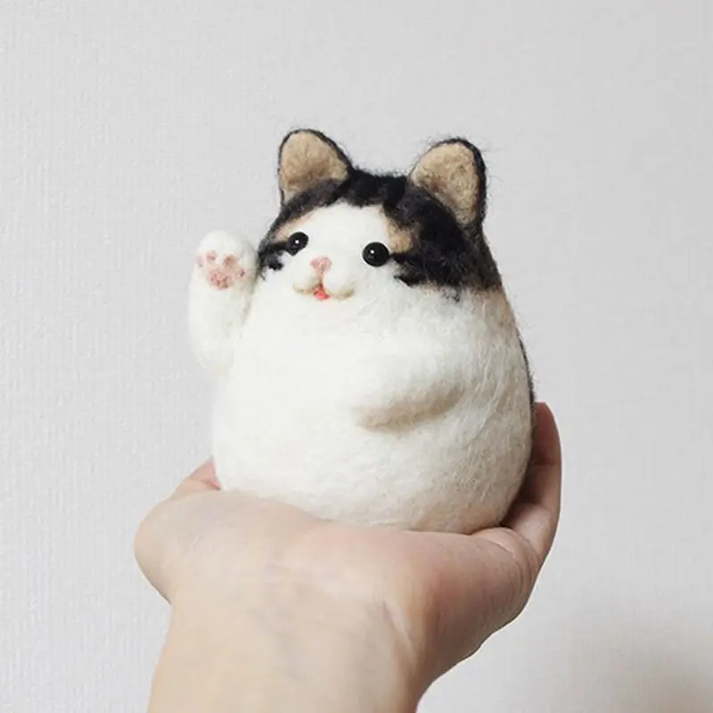 Handmade DIY Wool Felt Craft Lucky Cat Poked Doll Felting Non Finished Toy Creative gift Cartoon Pendant Material package Set
Handmade DIY Wool Felt Craft Lucky Cat Poked Doll Felting Non Finished Toy Creative gift Cartoon Pendant Material package Set