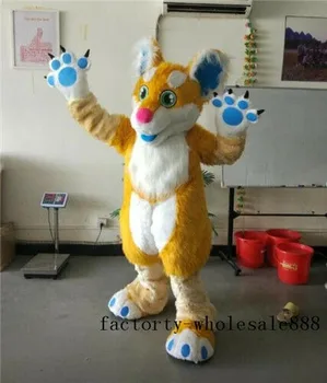 Long Fur Dog Wolf Mascot Costume suit Fox Dog party Cosplay Fancy Dress 
Long Fur Dog Wolf Mascot Costume suit Fox Dog party Cosplay Fancy Dress