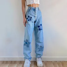 Vintage Floral Patchwork Casual Vintage Jeans Women High Waist Denim Pants Capris 90s Fashion Trousers Y2k Ladies Summer 2021
Vintage Floral Patchwork Casual Vintage Jeans Women High Waist Denim Pants Capris 90s Fashion Trousers Y2k Ladies Summer 2021