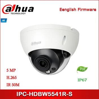 Dahua IP camera IPC-HDBW5541R-S 5MP WDR IR Dome AI Network Camera support POE Security camera
Dahua IP camera IPC-HDBW5541R-S 5MP WDR IR Dome AI Network Camera support POE Security camera