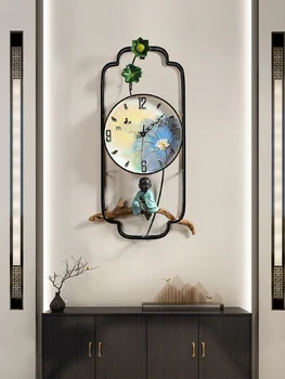 Fine workmanship new Chinese style living room Art Wall Wall wall clock living room decoration creative household wall watch del
Fine workmanship new Chinese style living room Art Wall Wall wall clock living room decoration creative household wall watch del