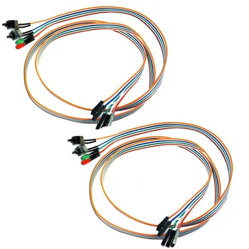 2pcs Computer Case LED Light ATX Power On Off Reset Supply HDD Momentary Push Button Switch Cable Wire for PC Desktop
2pcs Computer Case LED Light ATX Power On Off Reset Supply HDD Momentary Push Button Switch Cable Wire for PC Desktop