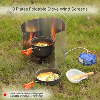 TOMSHOO Outdoor Camping Stoves 10 Plates Foldable Cooker Gas Stove Wind Shield Screens Aluminum Windshield
TOMSHOO Outdoor Camping Stoves 10 Plates Foldable Cooker Gas Stove Wind Shield Screens Aluminum Windshield