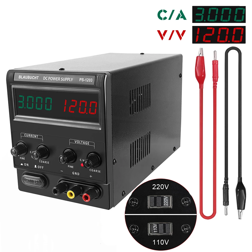 BLAUBUCHT laboratory Switching Power Supply 30V 60V 80V 120V DC Adjustable Regulated Power Source Digital Fonte De Bancada
BLAUBUCHT laboratory Switching Power Supply 30V 60V 80V 120V DC Adjustable Regulated Power Source Digital Fonte De Bancada