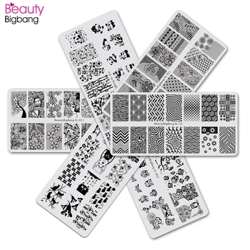 BeautyBigBang Stamping Plate Set 6PCS Nail Art Mold Stainless Steel Summer Flower Panda Striped Image Nail Stamping Template Set
BeautyBigBang Stamping Plate Set 6PCS Nail Art Mold Stainless Steel Summer Flower Panda Striped Image Nail Stamping Template Set