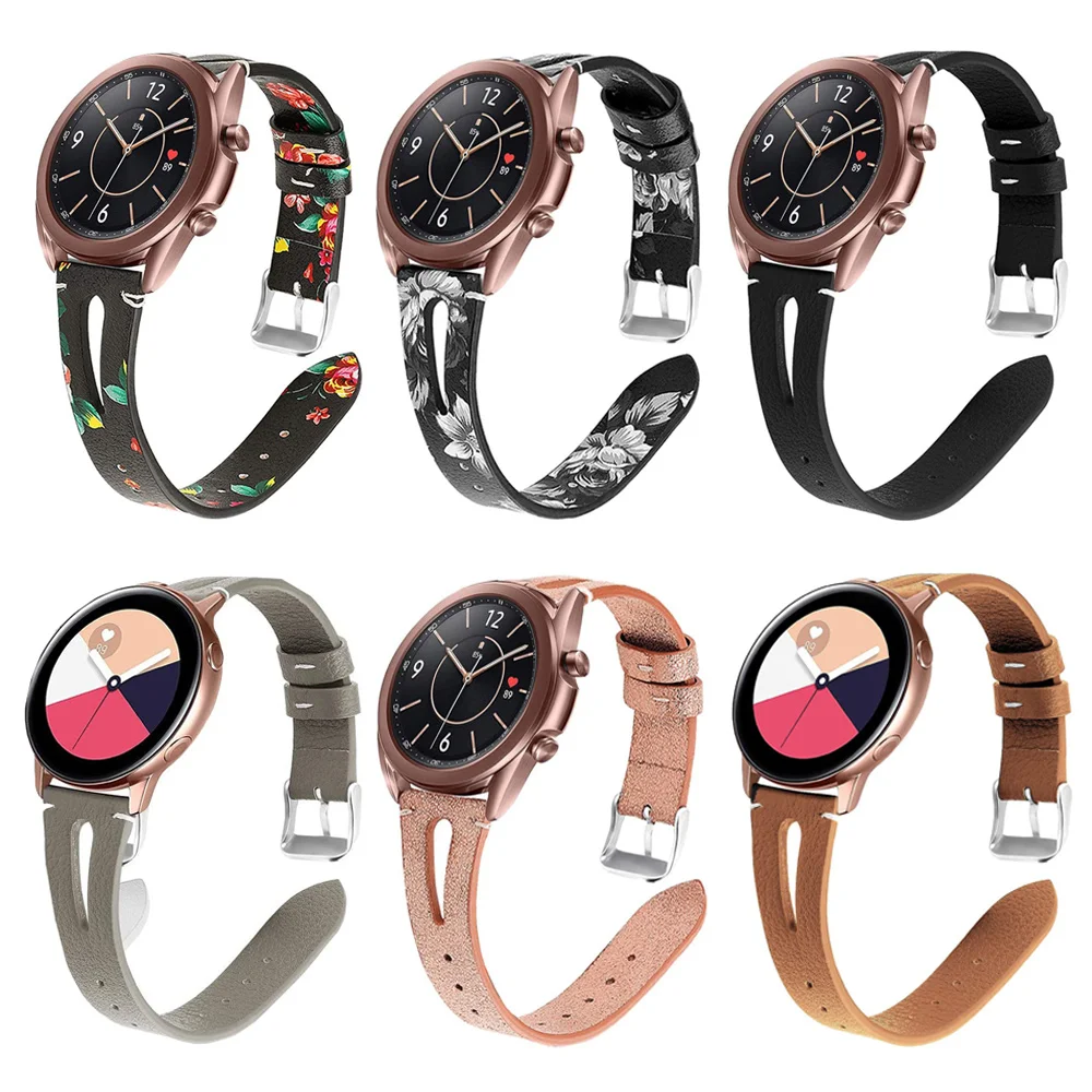 20mm Genuine Leather Watchband Compatible Samsung Galaxy Watch 42mm/Active(40mm)/Active 2 40mm/Active 2 44mm/Gear S2 Classic
20mm Genuine Leather Watchband Compatible Samsung Galaxy Watch 42mm/Active(40mm)/Active 2 40mm/Active 2 44mm/Gear S2 Classic