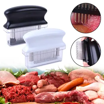 48 Blades Needle Meat Tenderizer Stainless Steel Meat Tenderizer Kitchen Cooking Tools Tender Meat Hammer Gadget
48 Blades Needle Meat Tenderizer Stainless Steel Meat Tenderizer Kitchen Cooking Tools Tender Meat Hammer Gadget