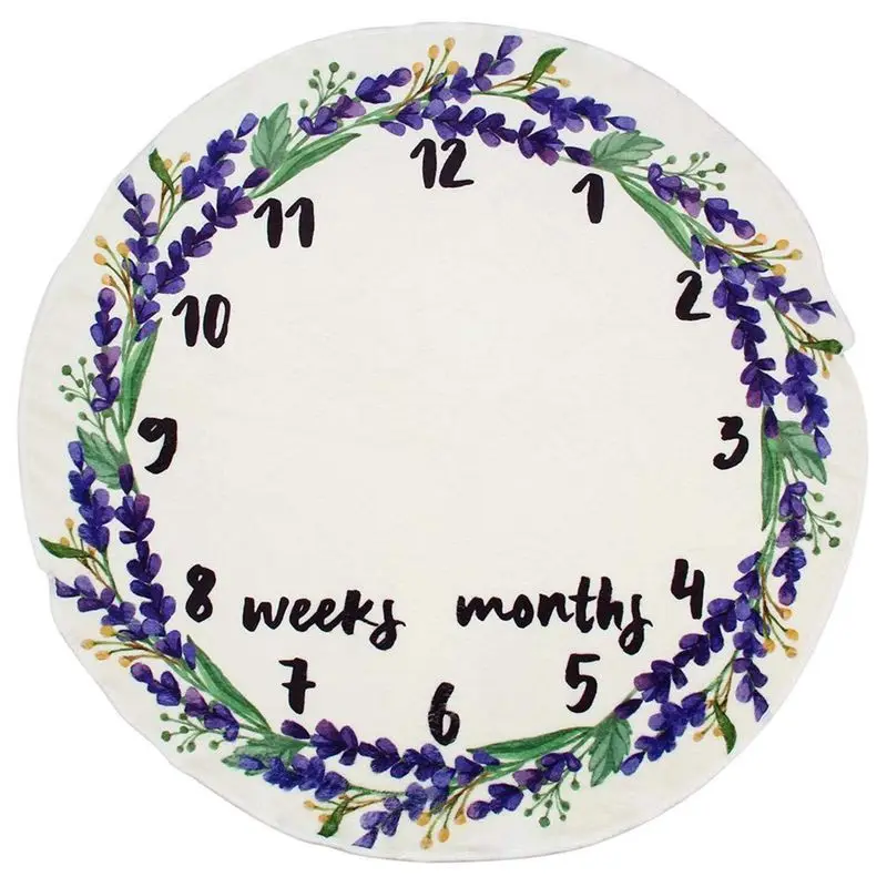 Flannel Round 0-1 Years Infant Baby Monthly Swaddle Milestone Blanket for Shower Gift Photography Backdrop (Lavender)
Flannel Round 0-1 Years Infant Baby Monthly Swaddle Milestone Blanket for Shower Gift Photography Backdrop (Lavender)