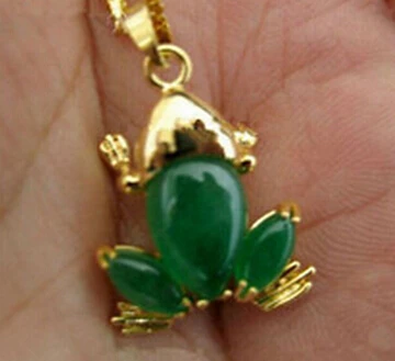 + 831 чудесные украшения зеленый нефрит подвеска лягушка ожерелье оптовая продажа