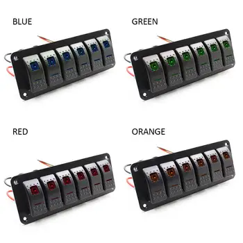 Toggle Switch 6 Gang Cars Switch Panel Control Truck Boat Universal Car Switch LED RV Caravan Circuit Breaker
Toggle Switch 6 Gang Cars Switch Panel Control Truck Boat Universal Car Switch LED RV Caravan Circuit Breaker