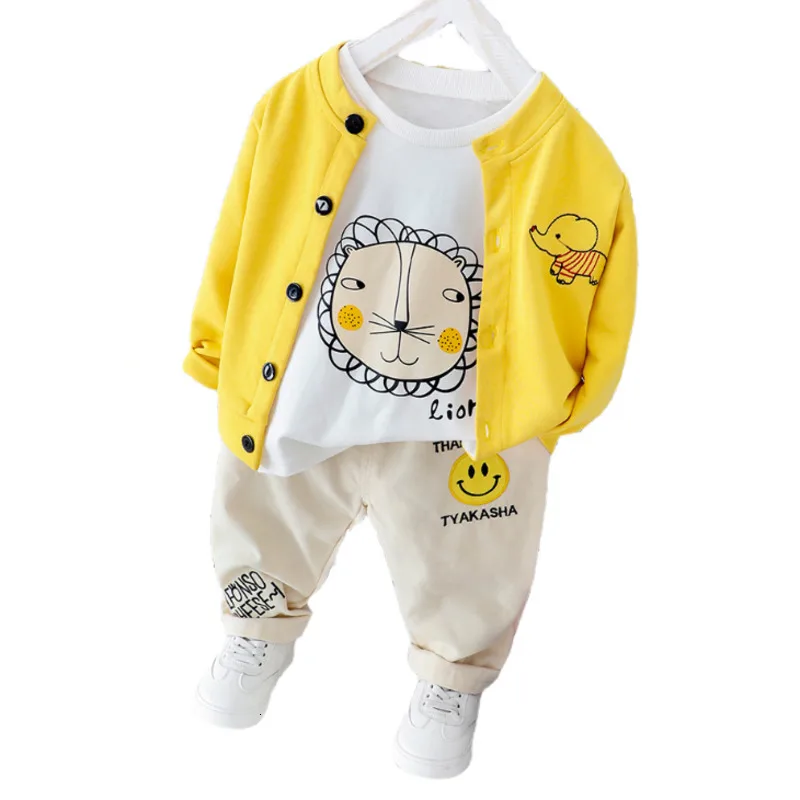 Spring Autumn Baby Clothes Suit Children Boy Girls Cartoon T Shirt Jacket Pants 3Pcs/set Toddler Casual Clothing Kids Tracksuits
Spring Autumn Baby Clothes Suit Children Boy Girls Cartoon T Shirt Jacket Pants 3Pcs/set Toddler Casual Clothing Kids Tracksuits