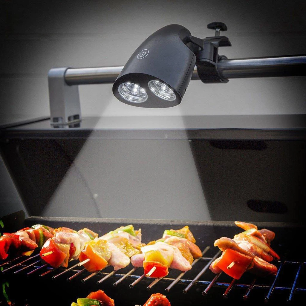 Aluminum Alloy Hanging Clamp BBQ Grill Lamp Outdoor Night Light for Tent Camping Aluminum Alloy Hanging Clamp BBQ Grill Lamp Outdoor Night Light for Tent Camping