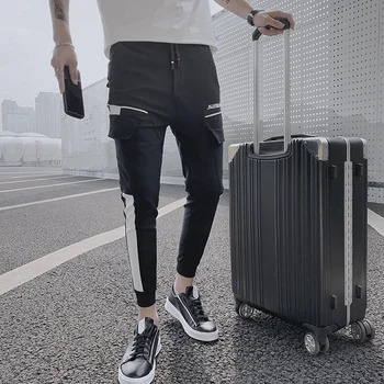 Black Pants Men Summer 2020 Slim Fit Men Harem Pants Side Pockets Casual Men Joggers All Match Trousers Streetwear Ankle Length
Black Pants Men Summer 2020 Slim Fit Men Harem Pants Side Pockets Casual Men Joggers All Match Trousers Streetwear Ankle Length
