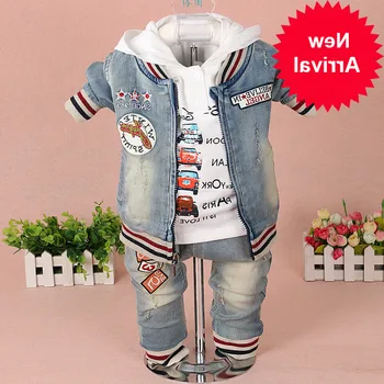 Demin Baby Boy Clothes Sets Baby Clothing 3PCS Fashion High Qulity Hooded Set For Boy Outfit Toddler Infant Suit 0 2 3 Years
Demin Baby Boy Clothes Sets Baby Clothing 3PCS Fashion High Qulity Hooded Set For Boy Outfit Toddler Infant Suit 0 2 3 Years