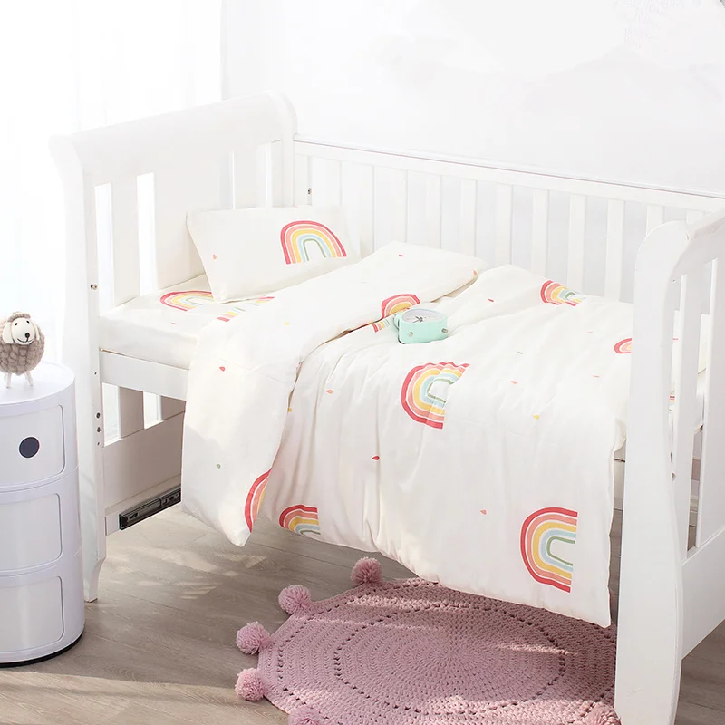 rainbow cot bed duvet cover