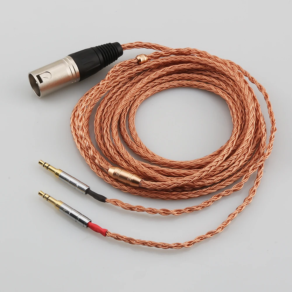 HiFi XLR Balanced 16 cores 99% Pure 7N OCC Copper Headphone Cable for Hifiman Sundara Ananda HE1000se HE6se he400i he400se Arya HiFi XLR Balanced 16 cores 99% Pure 7N OCC Copper Headphone Cable for Hifiman Sundara Ananda HE1000se HE6se he400i he400se Arya