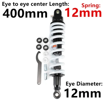 400MM 15.8" Rear Suspension Shock Absorber For Motorcycle ATV Quad Scooter Bumper Spring Protective D30 
400MM 15.8" Rear Suspension Shock Absorber For Motorcycle ATV Quad Scooter Bumper Spring Protective D30