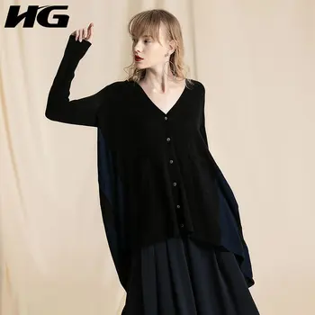 HG Irregular Splice Women Cardigan Knit Sweater Women Plus Size Sweater V Neck Single Breasted Long Cardigan Women ZYQ1389
HG Irregular Splice Women Cardigan Knit Sweater Women Plus Size Sweater V Neck Single Breasted Long Cardigan Women ZYQ1389