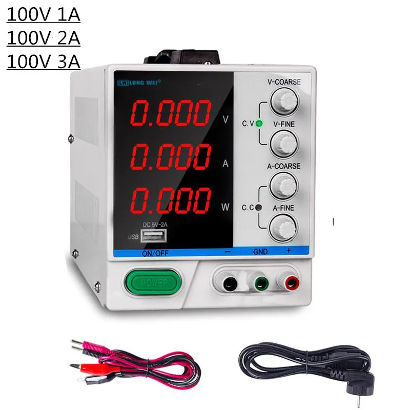 100V1A Longwei LED Digital DC laboratory Power Supply Switching Voltage Regulators Power Source Repair Tool Adjustable 110V 220V
100V1A Longwei LED Digital DC laboratory Power Supply Switching Voltage Regulators Power Source Repair Tool Adjustable 110V 220V