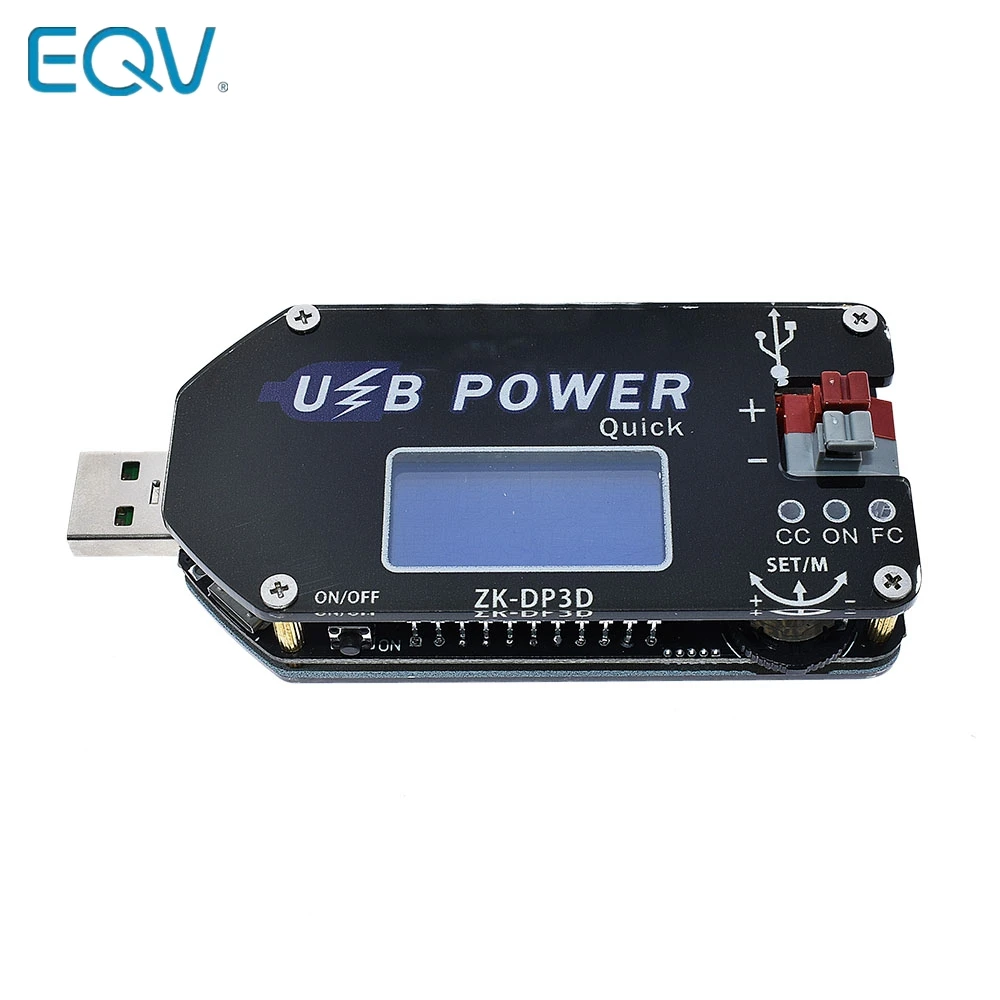 ZK-DP3D CNC USB TYEPE-C DC преобразователь CC CV 1-30V 2A 15W модуль питания Регулируемый источник