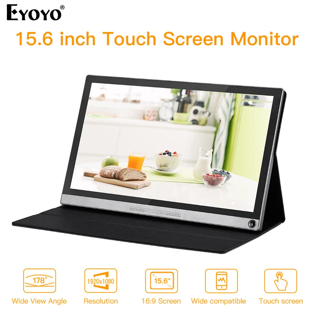 EYOYO EM15Z New thin 15.6" IPS portable Touch Screen Gaming monitor 1080P USB Type C HDMI display for PC laptop Ps4 Switch Xbox
EYOYO EM15Z New thin 15.6" IPS portable Touch Screen Gaming monitor 1080P USB Type C HDMI display for PC laptop Ps4 Switch Xbox