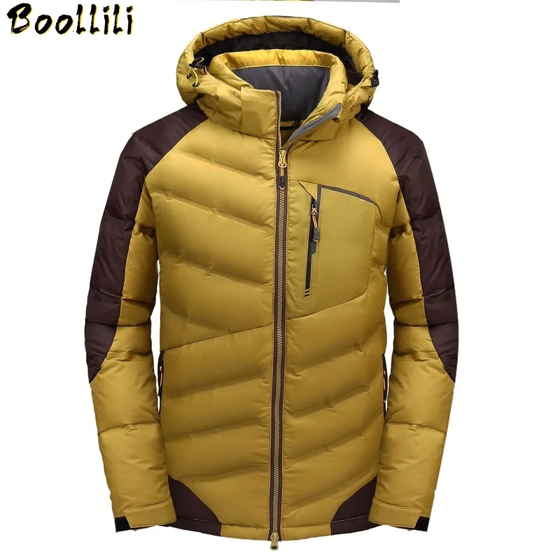 

thick Boolili New winter down jacket men High-end quality men warm duck down jacket windproof brand male down coat