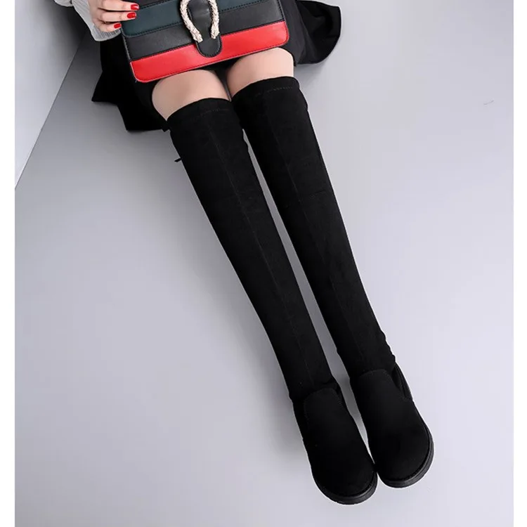 Qiu dong xue Style 2019 Single Boots Low Heel Suede Versatile Sleeve Warm Martin Boots Stretch Fabric Comfortable Boots
Qiu dong xue Style 2019 Single Boots Low Heel Suede Versatile Sleeve Warm Martin Boots Stretch Fabric Comfortable Boots