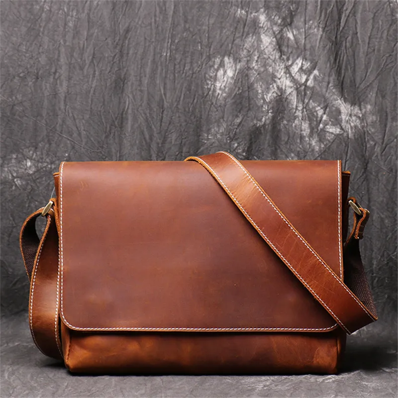 Nesitu Highend Vintage Brown 100% Thick Genuine Crazy Horse Leather Cross Body Shoulder Small Men Messenger Bags for ipad M1052
Nesitu Highend Vintage Brown 100% Thick Genuine Crazy Horse Leather Cross Body Shoulder Small Men Messenger Bags for ipad M1052