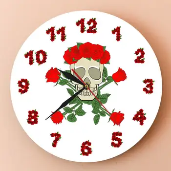 Rose Skull Pattern Wall Clock Romantic Skull Acrylic Wall Clock Home Decoration Wall Clock
Rose Skull Pattern Wall Clock Romantic Skull Acrylic Wall Clock Home Decoration Wall Clock