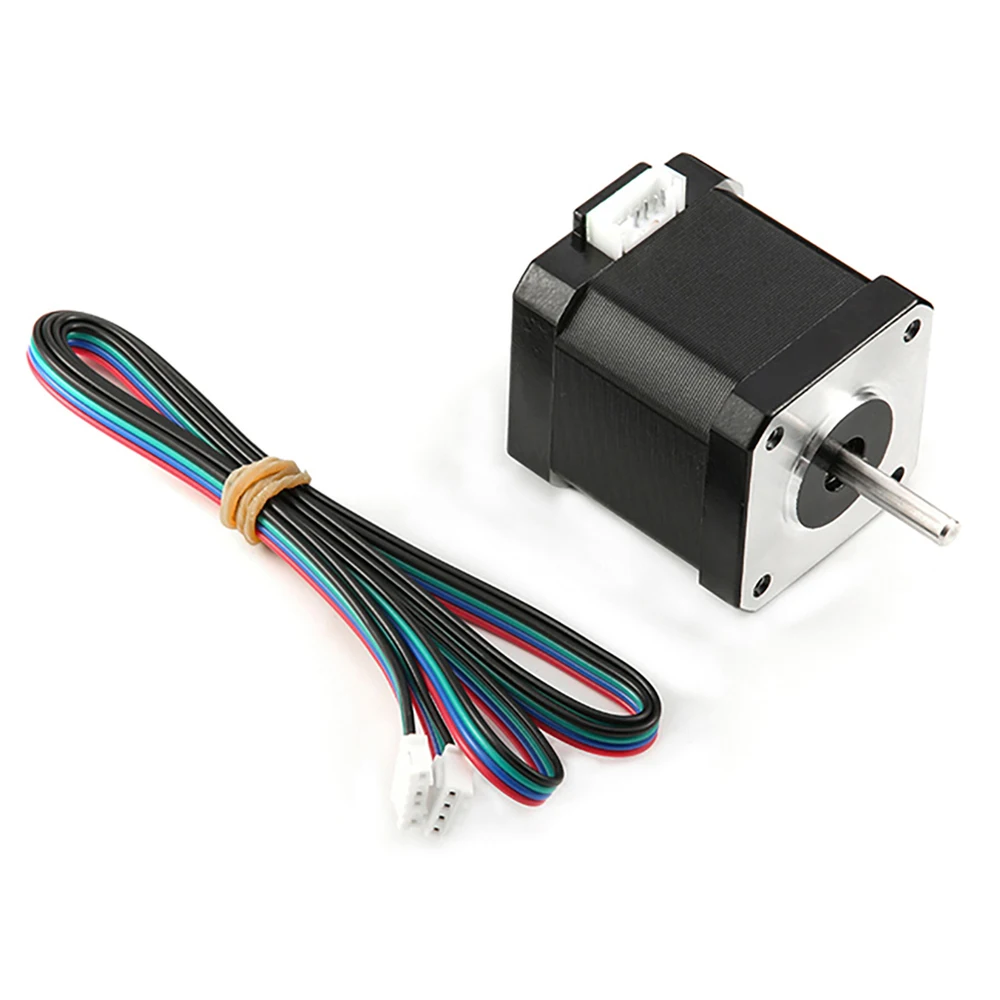 17 Stepper Motor 1.7A 0.55Nm Bipolar 4 Wires for DIY 3D Pinter CNC Market a Rear Shaft is Made for Encoder or Equal Double Shaft
17 Stepper Motor 1.7A 0.55Nm Bipolar 4 Wires for DIY 3D Pinter CNC Market a Rear Shaft is Made for Encoder or Equal Double Shaft