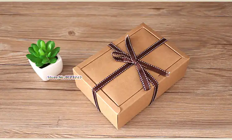 kraft paper box handmade soap box jewelry cookies gift candy box