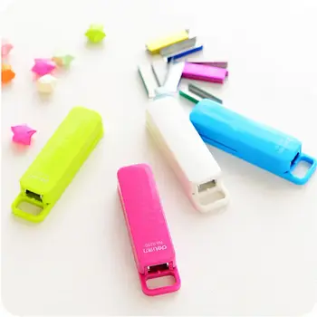 Mini Stapler Candy Color Staples Set Office Stationery Paper Binding Binder Book Fashionable Center Joint Stapler
Mini Stapler Candy Color Staples Set Office Stationery Paper Binding Binder Book Fashionable Center Joint Stapler