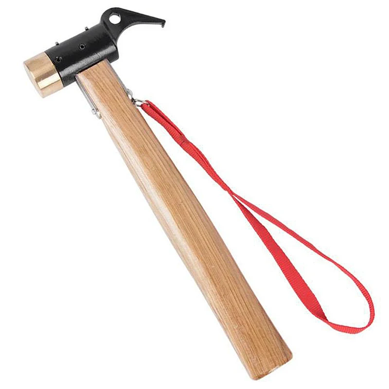 Outdoor Camping Copper Hammer Camping Nail Puller Wooden Handle Tent Hammer Portable Nail Hammer Multifunctional Hammer
Outdoor Camping Copper Hammer Camping Nail Puller Wooden Handle Tent Hammer Portable Nail Hammer Multifunctional Hammer