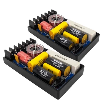 2PCS 2 Way 200W DIY Filter Circuit Frequency Divider Home Theater Automotive Speaker MKP Hifi Stereo Audio Crossover Filters 
2PCS 2 Way 200W DIY Filter Circuit Frequency Divider Home Theater Automotive Speaker MKP Hifi Stereo Audio Crossover Filters
